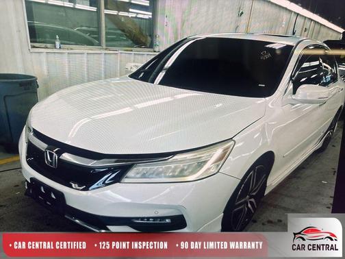 White Orchid Pearl 2017 Honda Accord Touring V6
