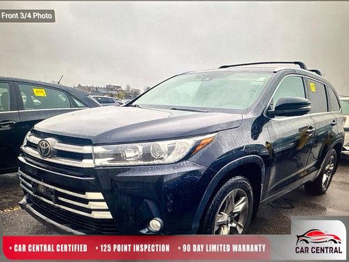 Midnight Black Metallic 2018 Toyota Highlander Limited Platinum