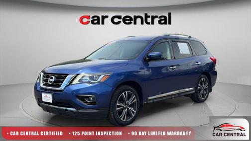 Caspian Blue 2017 Nissan Pathfinder Platinum
