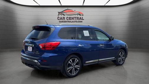 Caspian Blue 2017 Nissan Pathfinder Platinum