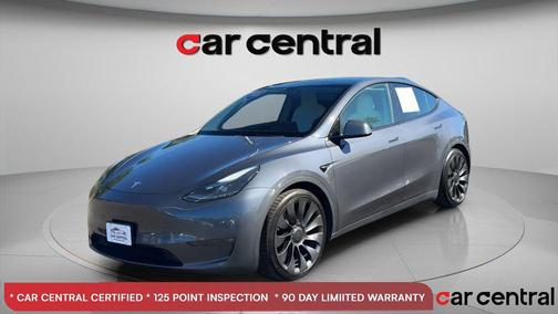 Gray 2021 Tesla Model Y Performance Dual Motor All-Wheel Drive