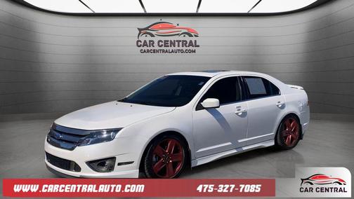 White Platinum Clearcoat Metallic 2012 Ford Fusion Sport