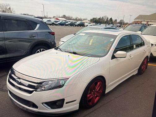 White Platinum Clearcoat Metallic 2012 Ford Fusion Sport