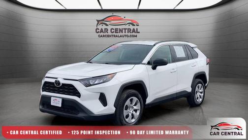Super White 2021 Toyota RAV4 LE