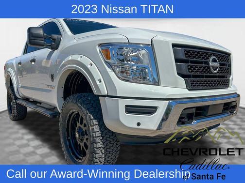Glacier White 2023 Nissan Titan SV
