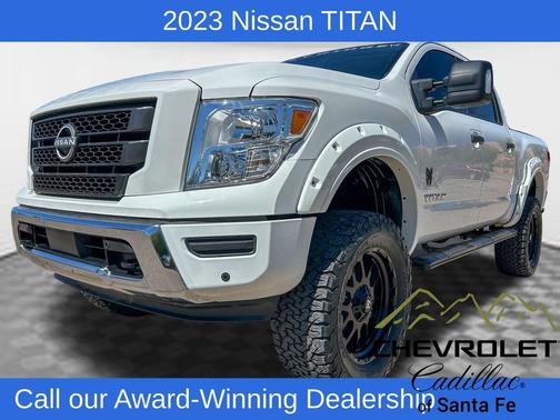 Glacier White 2023 Nissan Titan SV
