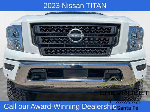 Glacier White 2023 Nissan Titan SV