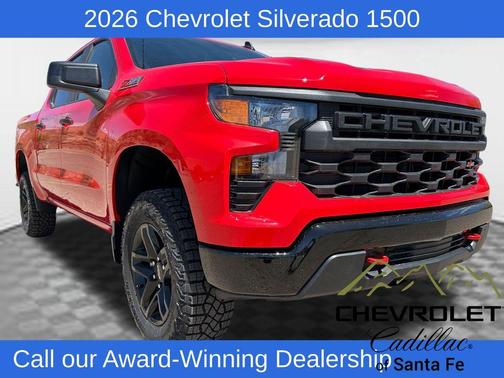 Red 2026 Chevrolet Silverado 1500 Custom Trail Boss