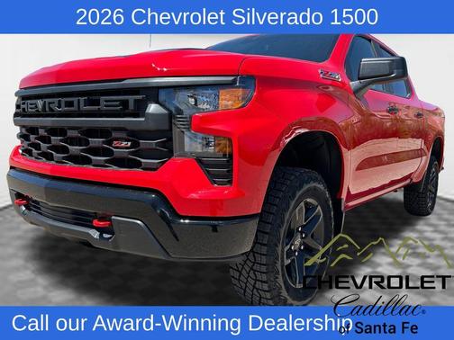 Red 2026 Chevrolet Silverado 1500 Custom Trail Boss