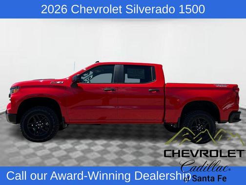 Red 2026 Chevrolet Silverado 1500 Custom Trail Boss