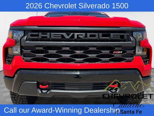 Red 2026 Chevrolet Silverado 1500 Custom Trail Boss