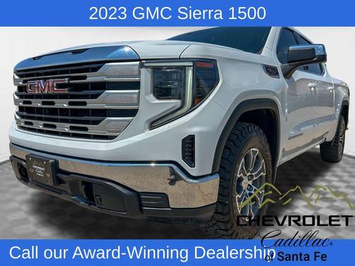 Summit White 2023 GMC Sierra 1500 SLE