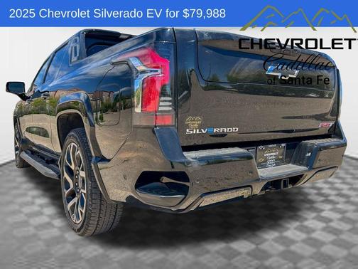 Black 2025 Chevrolet Silverado EV RST