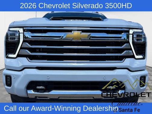 Polar White 2026 Chevrolet Silverado 3500 High Country