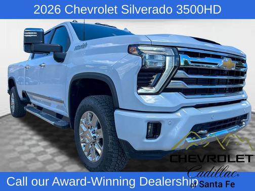 Polar White 2026 Chevrolet Silverado 3500 High Country