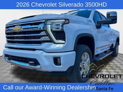 Polar White 2026 Chevrolet Silverado 3500 High Country