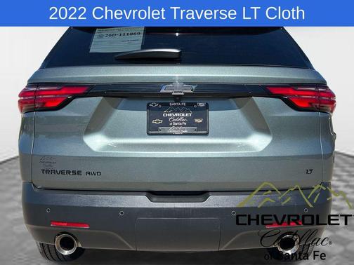 Silver Sage Metallic 2022 Chevrolet Traverse LT Cloth