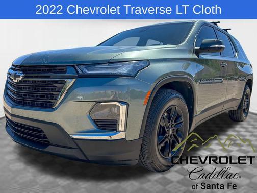 Silver Sage Metallic 2022 Chevrolet Traverse LT Cloth
