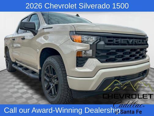 White Sand 2026 Chevrolet Silverado 1500 Custom