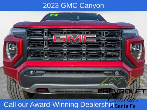 Volcanic Red 2023 GMC Canyon AT4