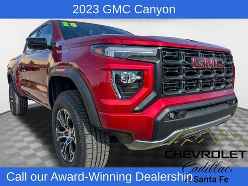 Volcanic Red 2023 GMC Canyon AT4