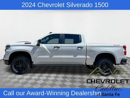 Summit White 2024 Chevrolet Silverado 1500 Custom Trail Boss