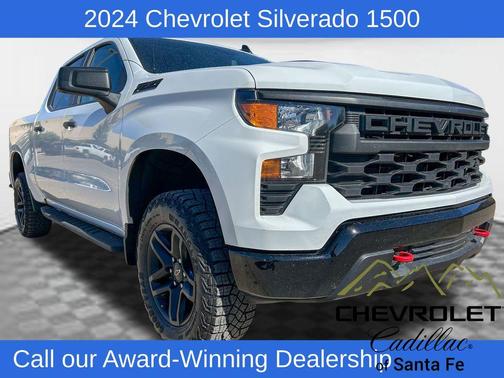 Summit White 2024 Chevrolet Silverado 1500 Custom Trail Boss