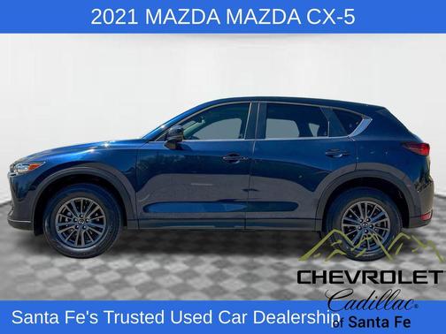 Deep Crystal Blue Mica 2021 Mazda CX-5 Touring