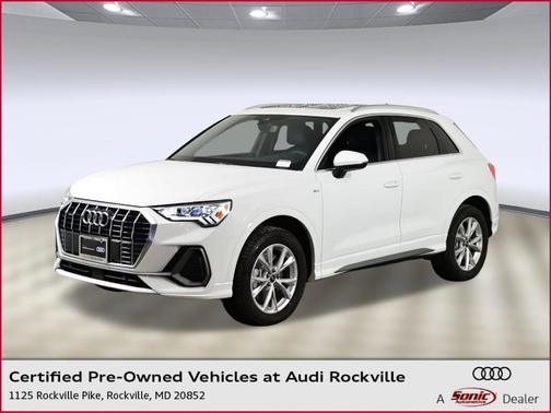 Arkona White 2025 Audi Q3 45 S line Premium