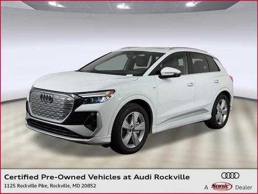 Glacier White Metallic 2025 Audi Q4 e-tron 55 quattro Premium