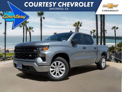 Sterling Gray Metallic 2026 Chevrolet Silverado 1500 Custom