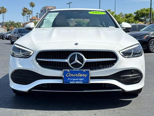 White 2025 Mercedes-Benz C-Class C 300