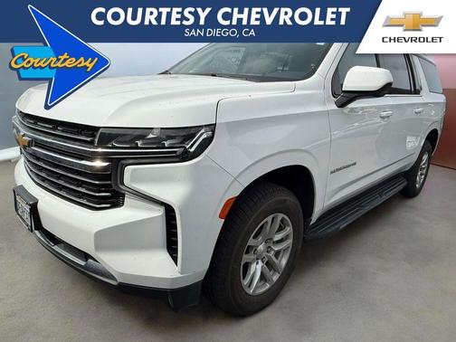 Summit White 2021 Chevrolet Suburban LT