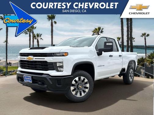 Summit White 2026 Chevrolet Silverado 2500 Custom