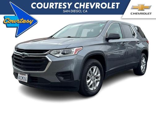 Satin Steel Metallic 2021 Chevrolet Traverse LS