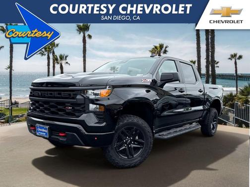Black 2026 Chevrolet Silverado 1500 Custom Trail Boss