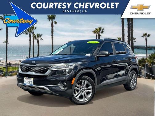 Cherry Black 2021 Kia Seltos S