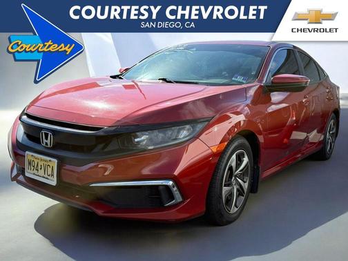 Molten Lava Pearl 2019 Honda Civic LX
