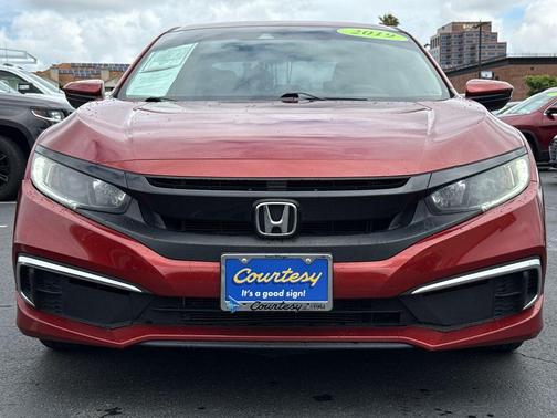 Molten Lava Pearl 2019 Honda Civic LX