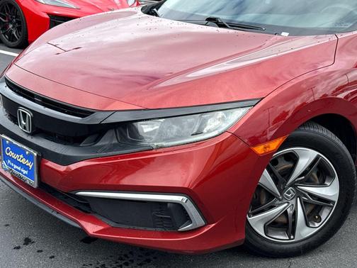 Molten Lava Pearl 2019 Honda Civic LX