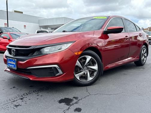Molten Lava Pearl 2019 Honda Civic LX