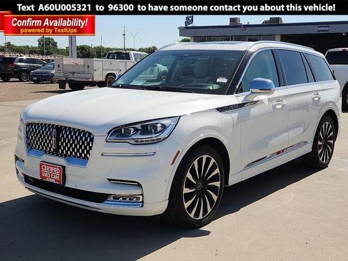 Pristine White Metallic Tri-Coat 2020 Lincoln Aviator Black Label Grand Touring AWD