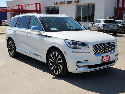 Pristine White Metallic Tri-Coat 2020 Lincoln Aviator Black Label Grand Touring AWD