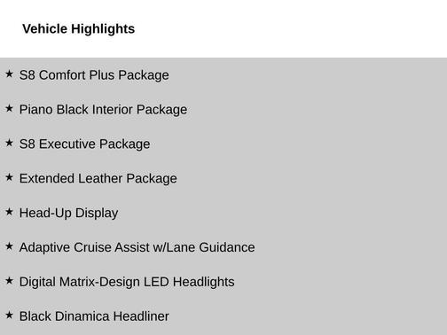 2022 Audi S8 4.0T quattro