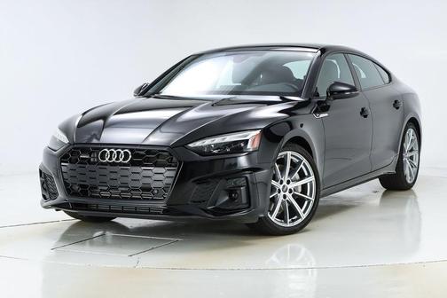 Mythos Black Metallic 2025 Audi A5 Sportback 45 S line quattro Premium