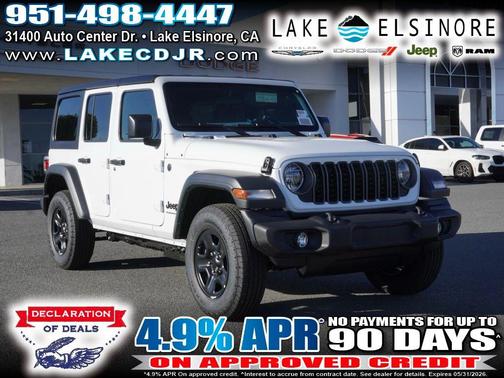 Bright White Clearcoat 2026 Jeep Wrangler Sport