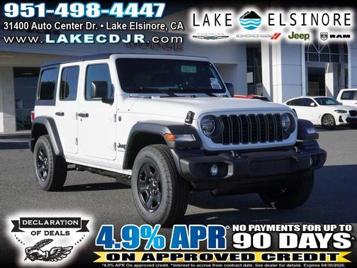 Bright White Clearcoat 2026 Jeep Wrangler Sport