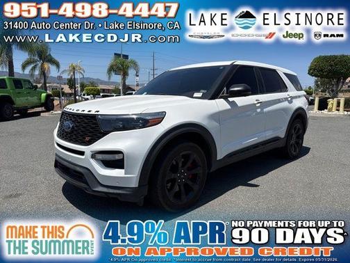 White Metallic 2022 Ford Explorer ST