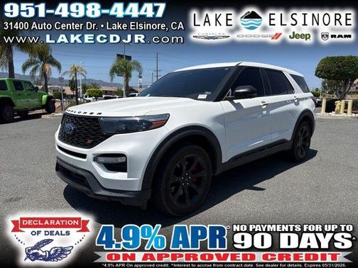 White Metallic 2022 Ford Explorer ST