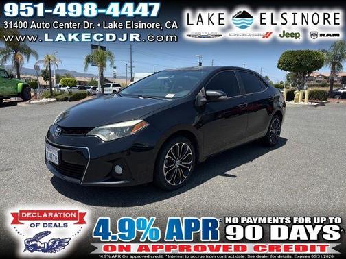 Black Sand 2015 Toyota Corolla S Plus